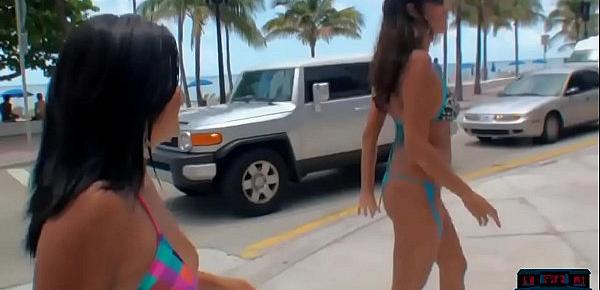  Amateur latina teen chicks orgy fuck after the beach